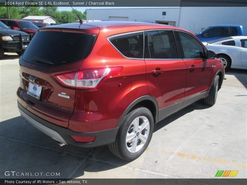 Sunset / Charcoal Black 2014 Ford Escape SE 1.6L EcoBoost