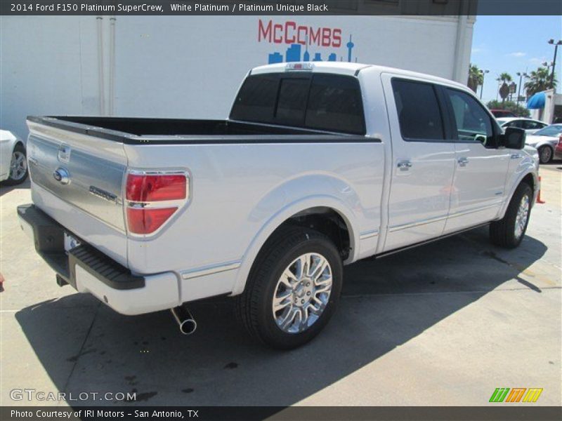 White Platinum / Platinum Unique Black 2014 Ford F150 Platinum SuperCrew