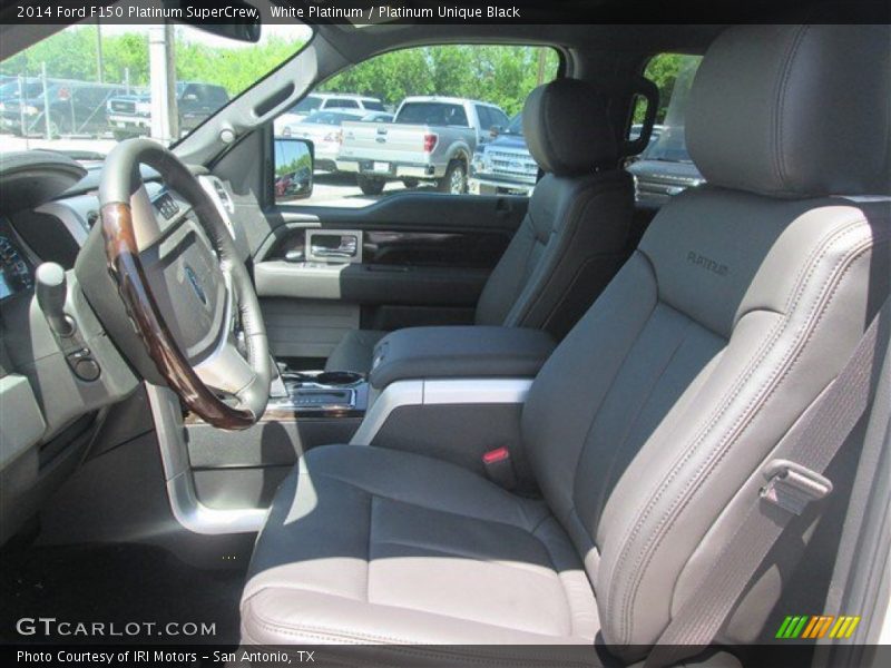 White Platinum / Platinum Unique Black 2014 Ford F150 Platinum SuperCrew