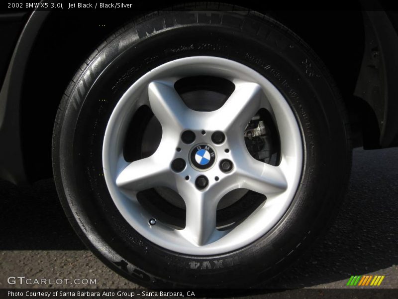 Jet Black / Black/Silver 2002 BMW X5 3.0i