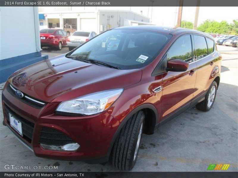Sunset / Charcoal Black 2014 Ford Escape SE 1.6L EcoBoost