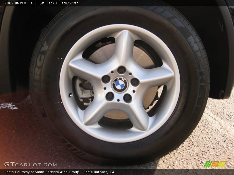 Jet Black / Black/Silver 2002 BMW X5 3.0i