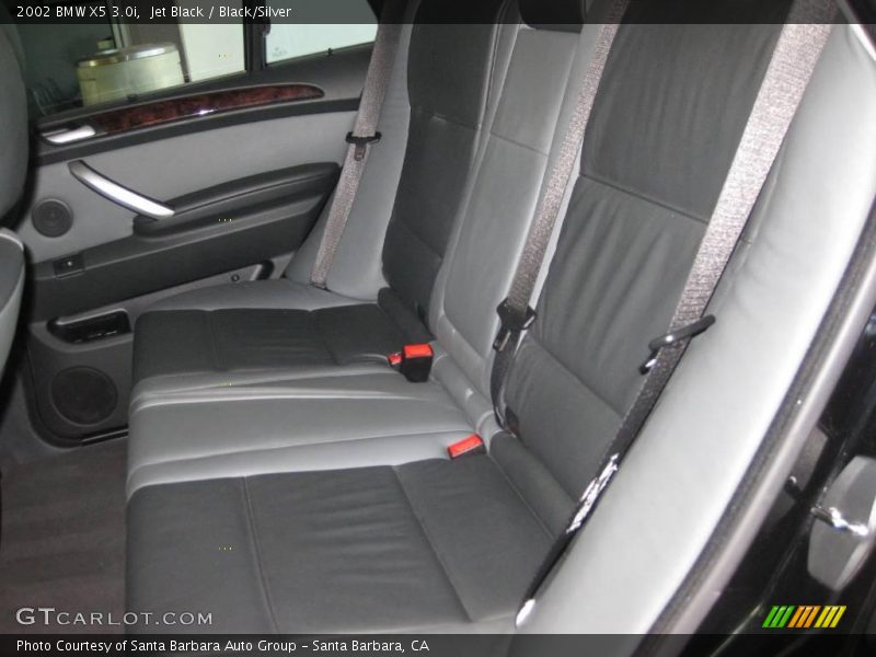 Jet Black / Black/Silver 2002 BMW X5 3.0i
