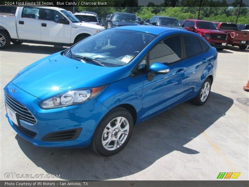Blue Candy / Charcoal Black 2014 Ford Fiesta SE Sedan