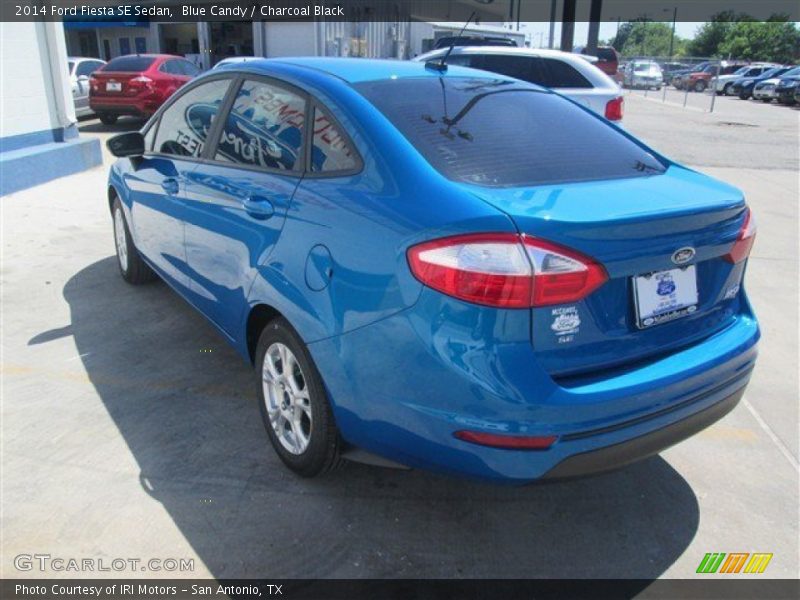 Blue Candy / Charcoal Black 2014 Ford Fiesta SE Sedan