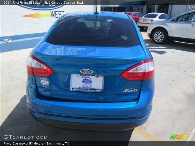 Blue Candy / Charcoal Black 2014 Ford Fiesta SE Sedan
