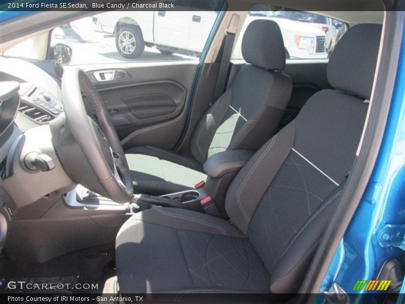 Blue Candy / Charcoal Black 2014 Ford Fiesta SE Sedan