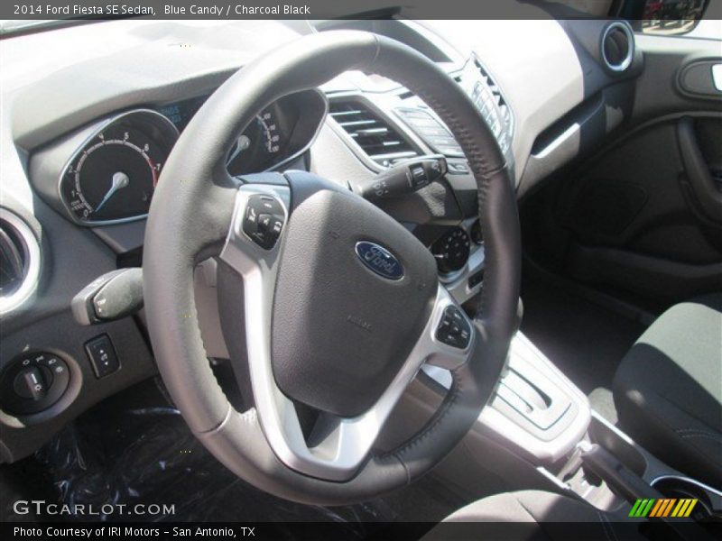 Blue Candy / Charcoal Black 2014 Ford Fiesta SE Sedan