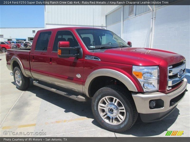 Ruby Red Metallic / King Ranch Chaparral Leather/Adobe Trim 2014 Ford F250 Super Duty King Ranch Crew Cab 4x4