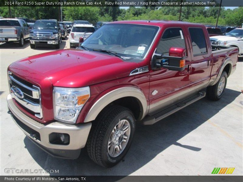 Ruby Red Metallic / King Ranch Chaparral Leather/Adobe Trim 2014 Ford F250 Super Duty King Ranch Crew Cab 4x4