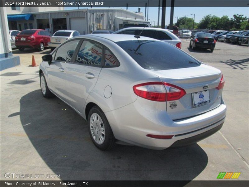 Ingot Silver / Charcoal Black 2014 Ford Fiesta S Sedan