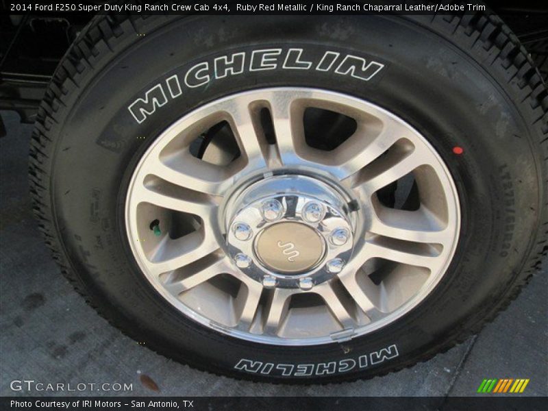 Ruby Red Metallic / King Ranch Chaparral Leather/Adobe Trim 2014 Ford F250 Super Duty King Ranch Crew Cab 4x4