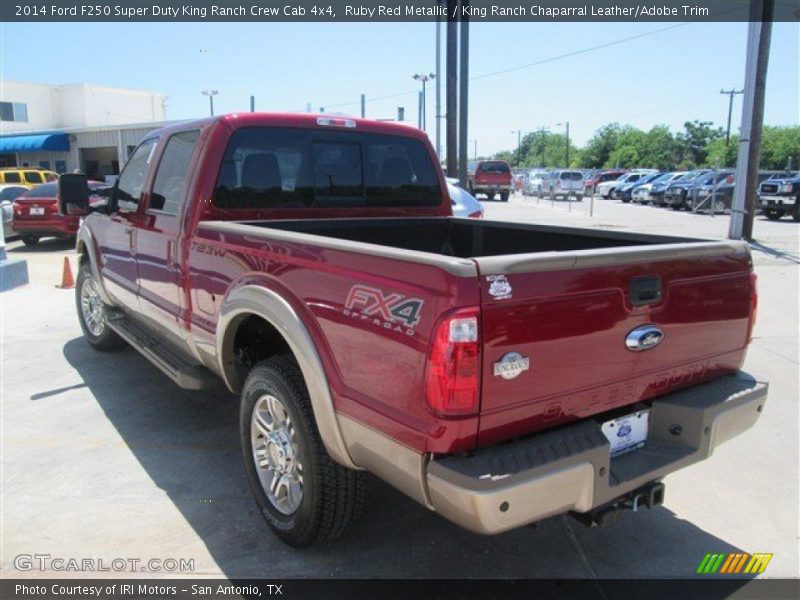 Ruby Red Metallic / King Ranch Chaparral Leather/Adobe Trim 2014 Ford F250 Super Duty King Ranch Crew Cab 4x4