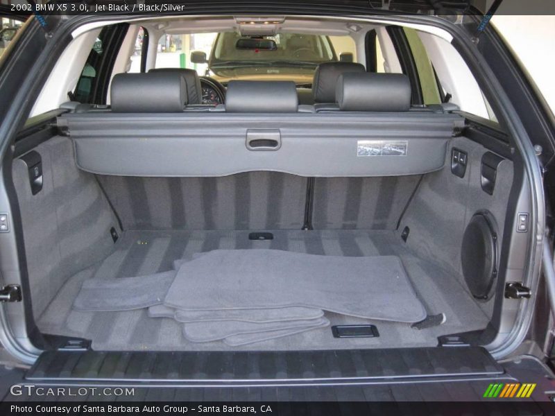 Jet Black / Black/Silver 2002 BMW X5 3.0i