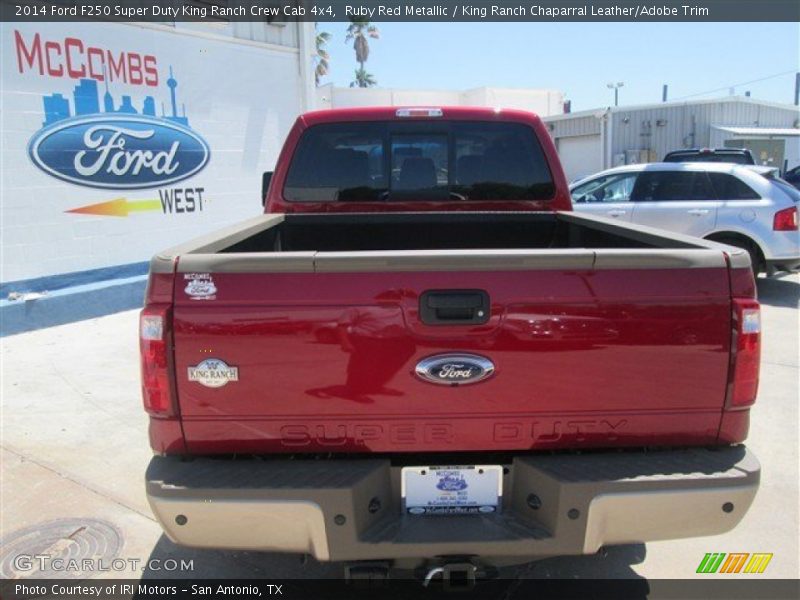Ruby Red Metallic / King Ranch Chaparral Leather/Adobe Trim 2014 Ford F250 Super Duty King Ranch Crew Cab 4x4