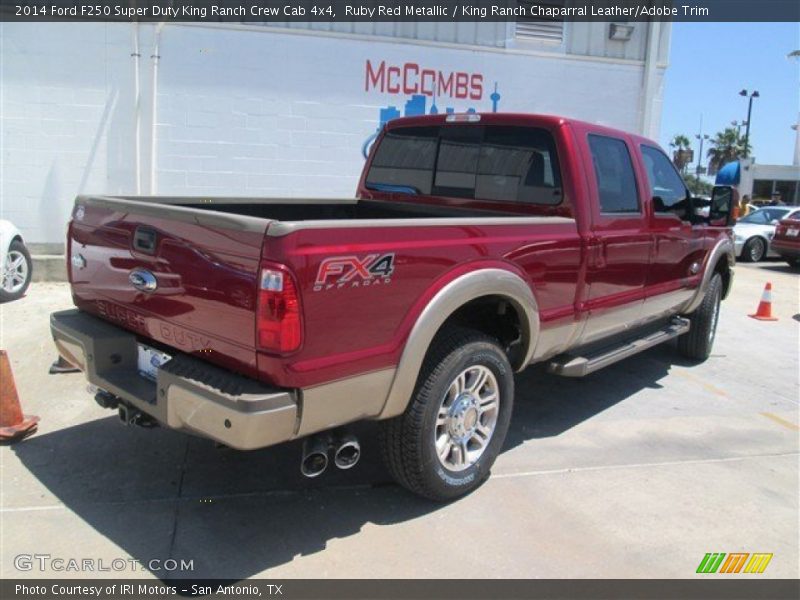Ruby Red Metallic / King Ranch Chaparral Leather/Adobe Trim 2014 Ford F250 Super Duty King Ranch Crew Cab 4x4