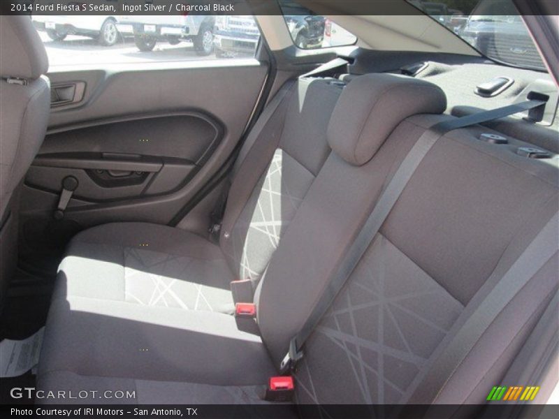 Ingot Silver / Charcoal Black 2014 Ford Fiesta S Sedan
