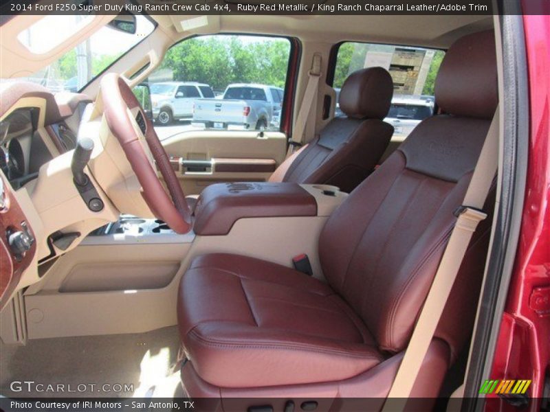 Ruby Red Metallic / King Ranch Chaparral Leather/Adobe Trim 2014 Ford F250 Super Duty King Ranch Crew Cab 4x4