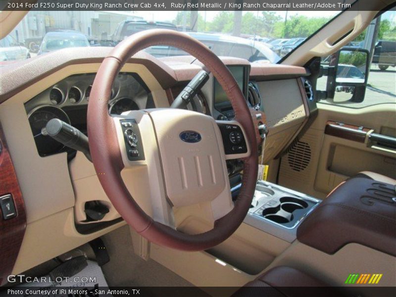 Ruby Red Metallic / King Ranch Chaparral Leather/Adobe Trim 2014 Ford F250 Super Duty King Ranch Crew Cab 4x4