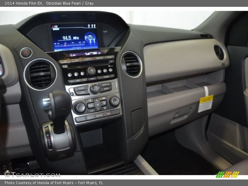 Obsidian Blue Pearl / Gray 2014 Honda Pilot EX