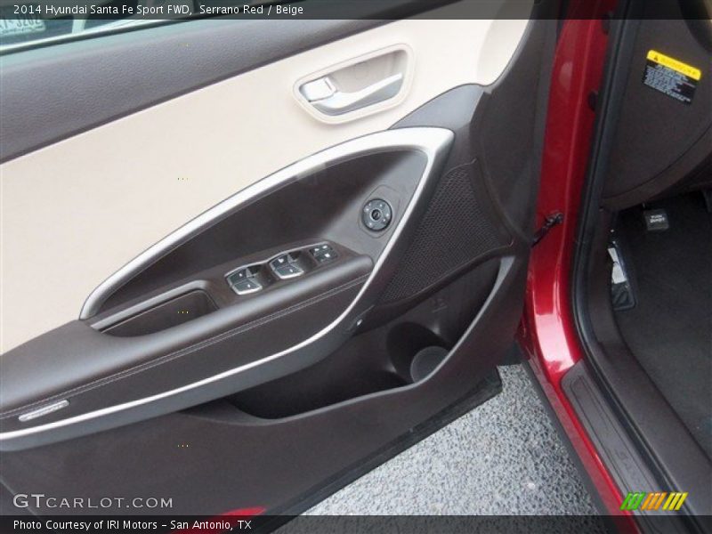 Serrano Red / Beige 2014 Hyundai Santa Fe Sport FWD