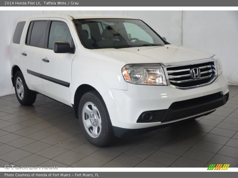 Taffeta White / Gray 2014 Honda Pilot LX