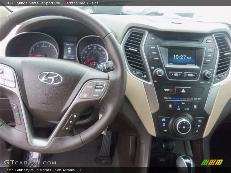 Serrano Red / Beige 2014 Hyundai Santa Fe Sport FWD