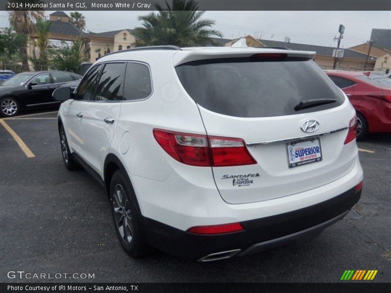 Monaco White / Gray 2014 Hyundai Santa Fe GLS
