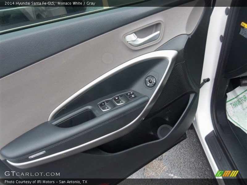 Monaco White / Gray 2014 Hyundai Santa Fe GLS