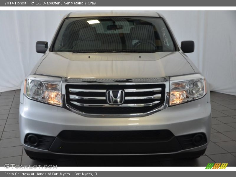 Alabaster Silver Metallic / Gray 2014 Honda Pilot LX