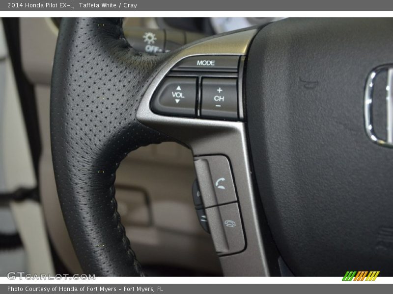 Taffeta White / Gray 2014 Honda Pilot EX-L