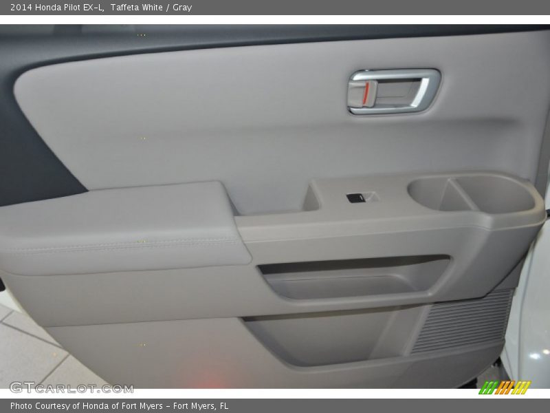 Taffeta White / Gray 2014 Honda Pilot EX-L