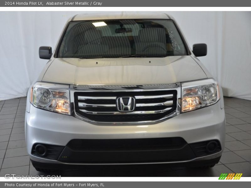 Alabaster Silver Metallic / Gray 2014 Honda Pilot LX