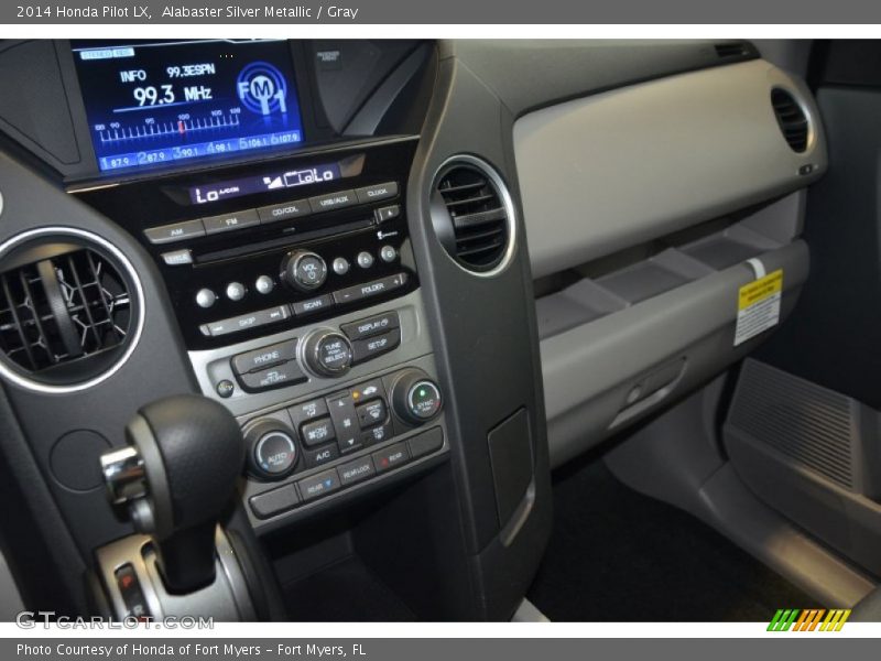 Alabaster Silver Metallic / Gray 2014 Honda Pilot LX