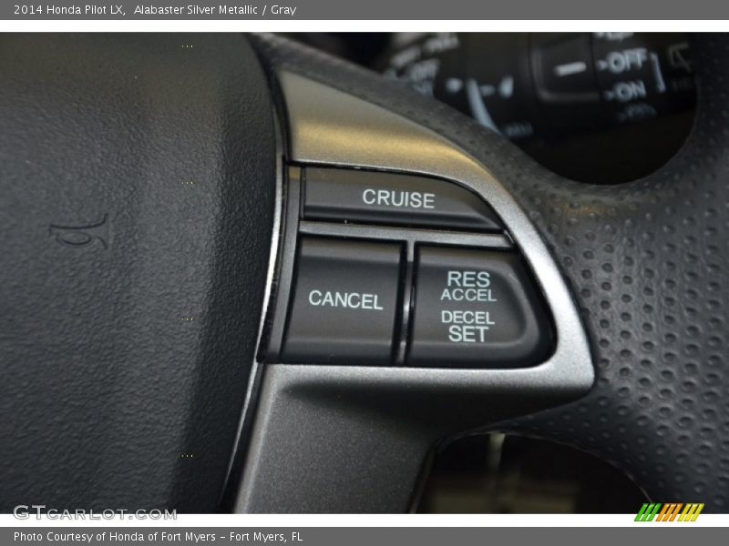 Alabaster Silver Metallic / Gray 2014 Honda Pilot LX