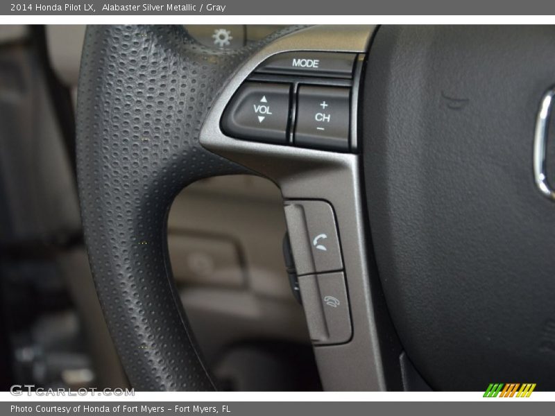 Alabaster Silver Metallic / Gray 2014 Honda Pilot LX