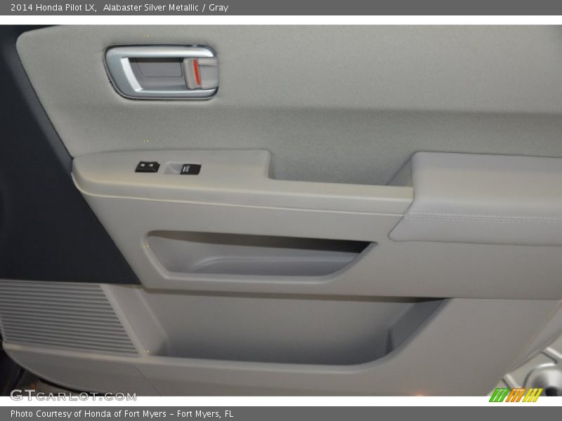 Alabaster Silver Metallic / Gray 2014 Honda Pilot LX