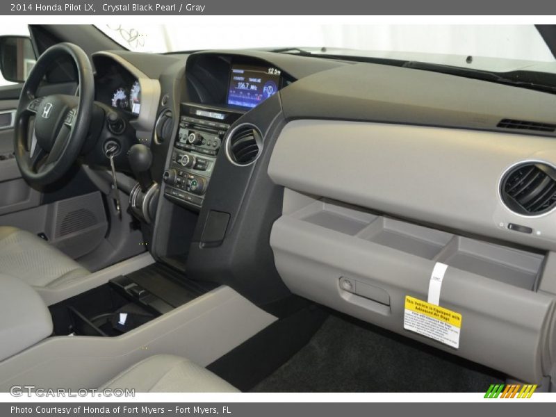 Crystal Black Pearl / Gray 2014 Honda Pilot LX