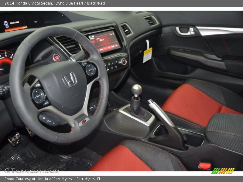  2014 Civic Si Sedan Black/Red Interior