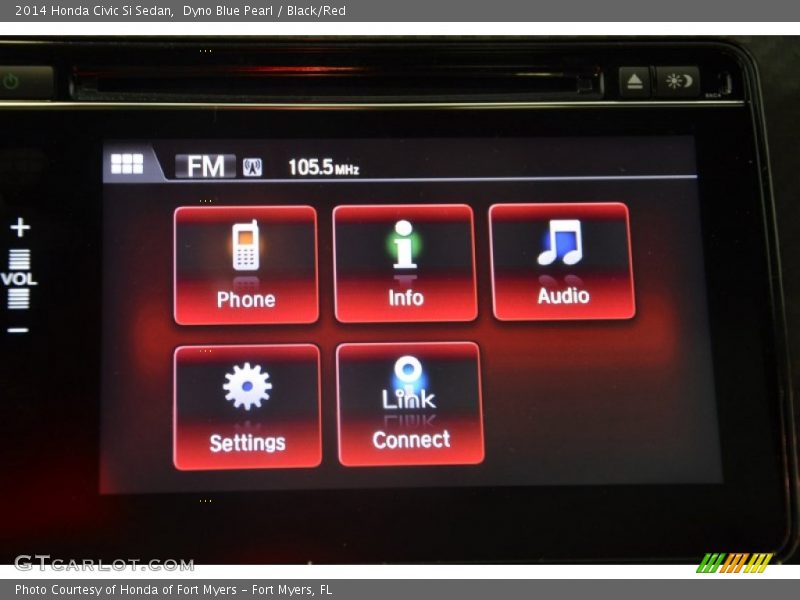 Dyno Blue Pearl / Black/Red 2014 Honda Civic Si Sedan