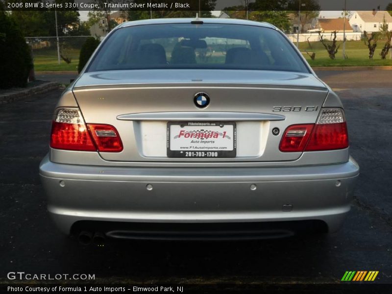 Titanium Silver Metallic / Black 2006 BMW 3 Series 330i Coupe