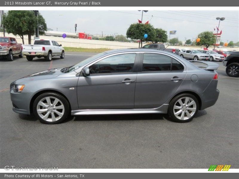 Mercury Gray Pearl / Black 2013 Mitsubishi Lancer GT