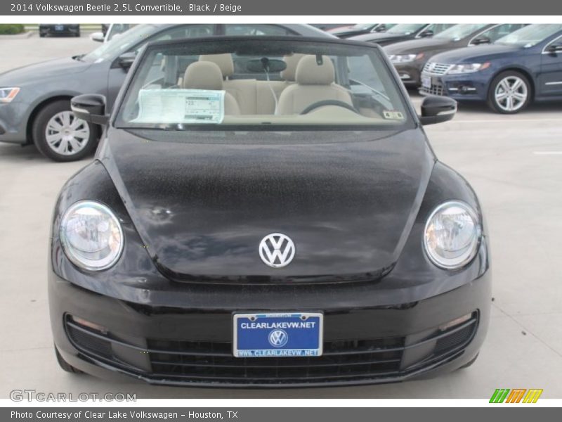 Black / Beige 2014 Volkswagen Beetle 2.5L Convertible