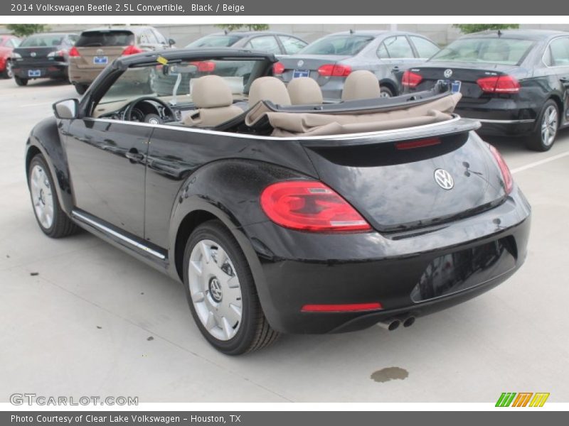 Black / Beige 2014 Volkswagen Beetle 2.5L Convertible