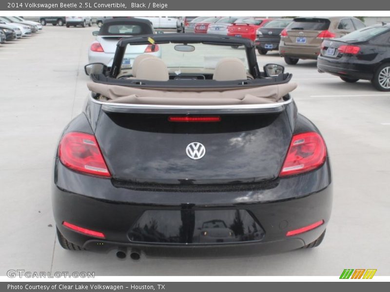 Black / Beige 2014 Volkswagen Beetle 2.5L Convertible