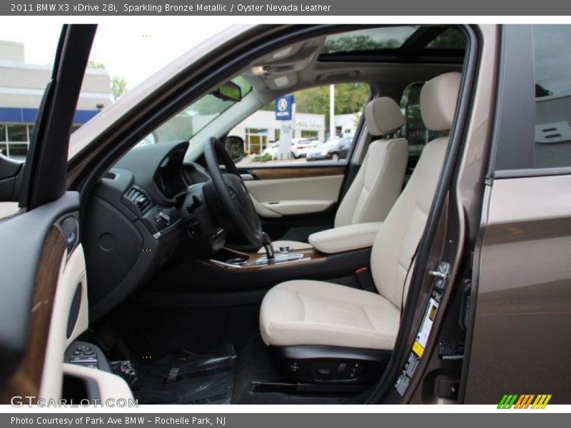 Sparkling Bronze Metallic / Oyster Nevada Leather 2011 BMW X3 xDrive 28i