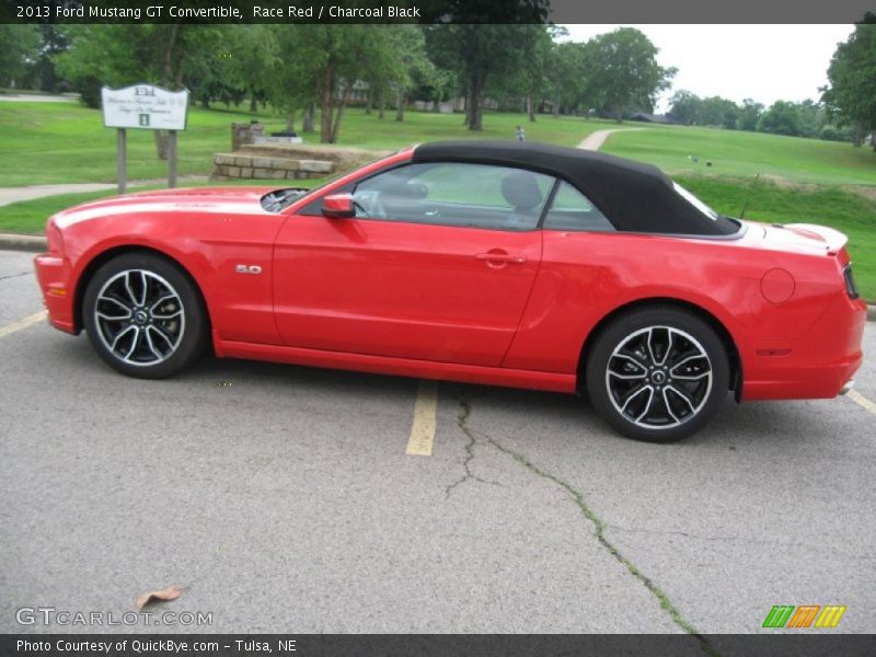 Race Red / Charcoal Black 2013 Ford Mustang GT Convertible