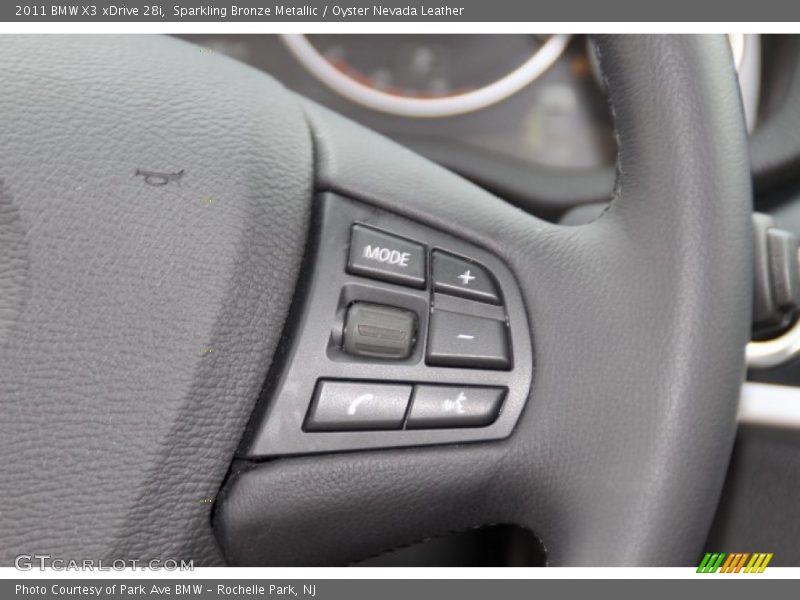 Sparkling Bronze Metallic / Oyster Nevada Leather 2011 BMW X3 xDrive 28i