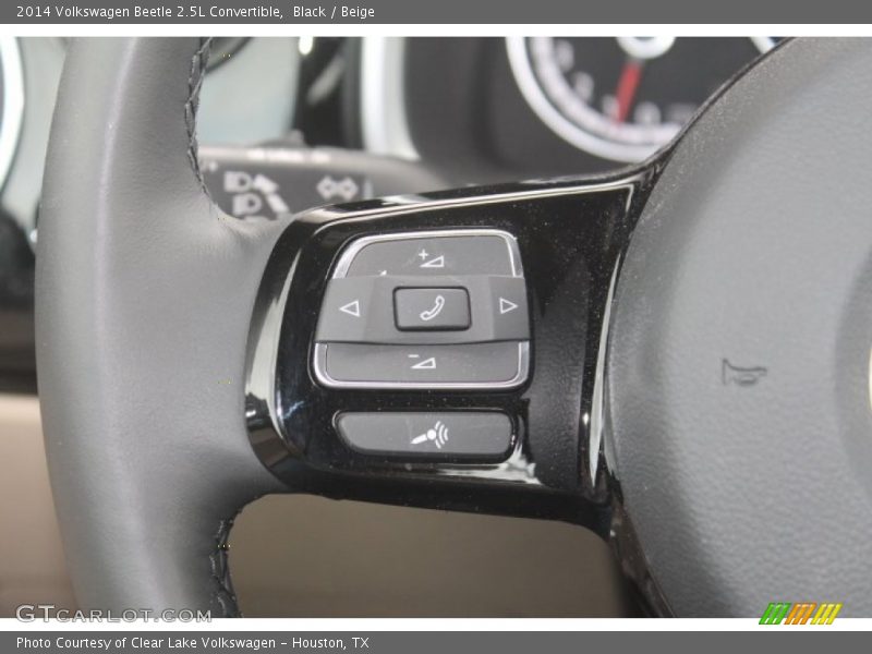 Black / Beige 2014 Volkswagen Beetle 2.5L Convertible