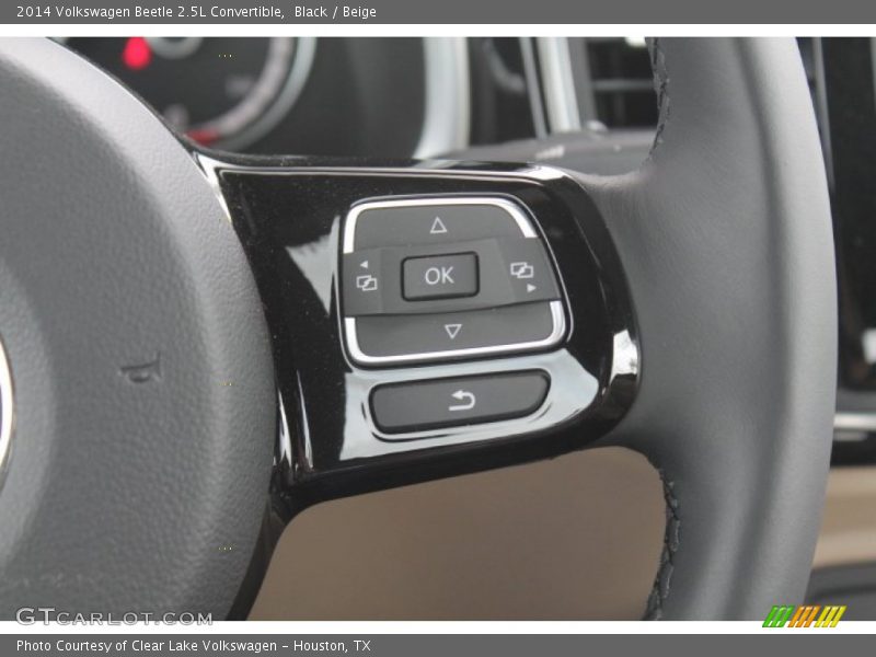 Black / Beige 2014 Volkswagen Beetle 2.5L Convertible